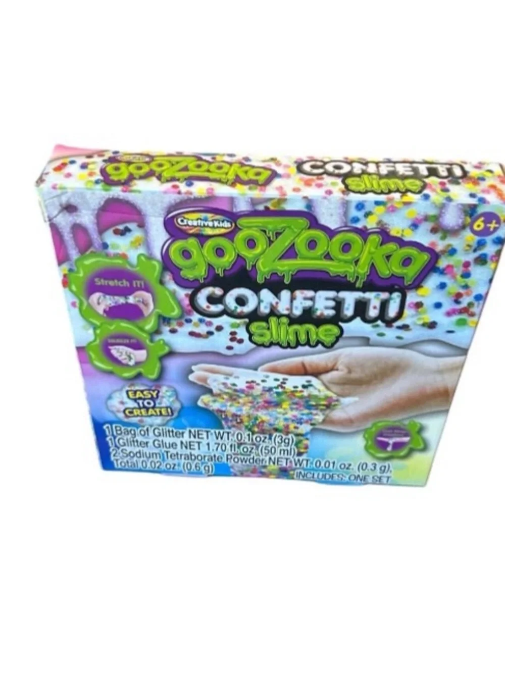New Creative Kids GooZooka Confetti Slime Kit Make Your Own DIY Gift